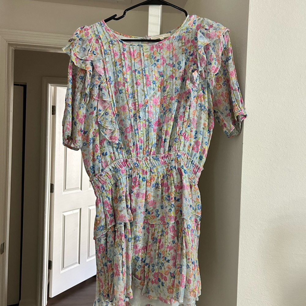 LoveShackFancy Multicolor Floral Dress